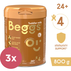 3x BEGGS 4 Mléko batolecí 800 g 24m+