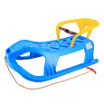 Plastové sáňky s opěradlem Baby Mix SNOW STAR modré