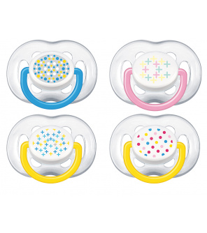 Avent Sensitive Fantazie Šidítko silikonové 6-18 m. bez BPA, 2ks Avent Sensitive Fantazie Šidítko silikonové 6-18 m. bez BPA, 2ks