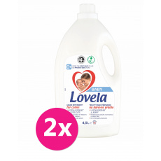 2x LOVELA Baby tekutý prací přípravek na barevné prádlo 4,5 l / 50 pracích dávek 2x LOVELA Baby tekutý prací přípravek na barevné prádlo 4,5 l / 50 pracích dávek