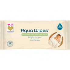 AQUA WIPES BIO Aloe Vera 100% rozložitelné ubrousky, 99% vody, 64ks AQUA WIPES BIO Aloe Vera 100% rozložitelné ubrousky, 99% vody, 64ks