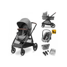 Zelia S Trio kočárek 3v1 Grey Zelia S Trio kočárek 3v1 Grey
