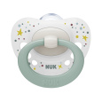 NUK Dudlík Signature 0-6m box bílo-zelený