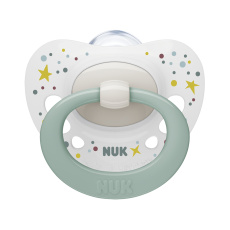 NUK Dudlík Signature 0-6m box bílo-zelený