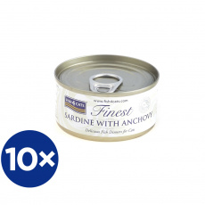 10x FISH4CATS Konzerva pro kočky Finest sardinka s ančovičkami 70 g 10x FISH4CATS Konzerva pro kočky Finest sardinka s ančovičkami 70 g