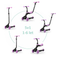 QPLAY Koloběžka / odrážedlo Sema Evo s LED světly Violet, věk 1 - 6 let, do 50 kg