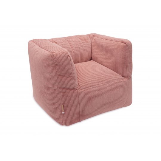 Křeslo dětské Beanbag Corduroy Wild Rose