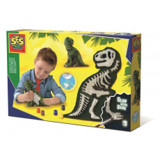 SES Sádrový komplet svítící kostra T-rexe SES Sádrový komplet svítící kostra T-rexe