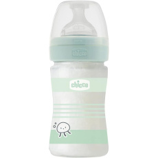 CHICCO Láhev kojenecká sklo Well-being silikon 150 ml uni CHICCO Láhev kojenecká sklo Well-being silikon 150 ml uni