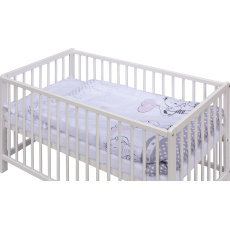 Scarlett Dětská postýlka s kompletní výbavou Scarlett Gusto 120 x 60 cm - růžová