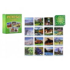 Pexeso Tatry papírové společenská hra 32 obrázkových dvojic v papírové krabičce 8x8cm Pexeso Tatry papírové společenská hra 32 obrázkových dvojic v papírové krabičce 8x8cm