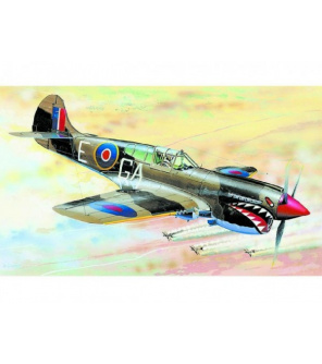Model Curtiss P-40 K Kittyhawk MK.3 13,2x15,7cm v krabici 25x14,5x4,5cm Model Curtiss P-40 K Kittyhawk MK.3 13,2x15,7cm v krabici 25x14,5x4,5cm
