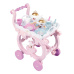 Smoby Servírovací stolek Disney Princess XL Tea Trolley s velkou čajovou soupravou 17 dílů