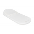 Matrace do kočárku z paměťové pěny s polštářkem 75x30 cm Airknit White