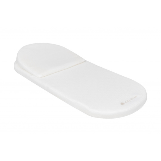 Matrace do kočárku z paměťové pěny s polštářkem 75x30 cm Airknit White