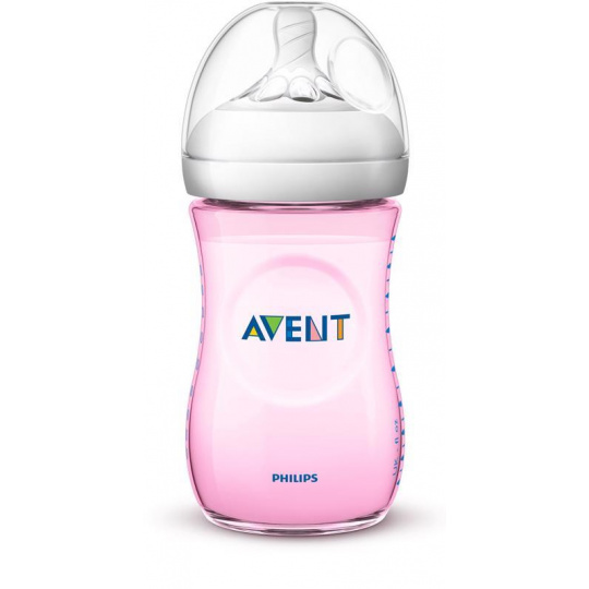 Philips AVENT Láhev Natural 260 ml, růžová Philips AVENT Láhev Natural 260 ml, růžová