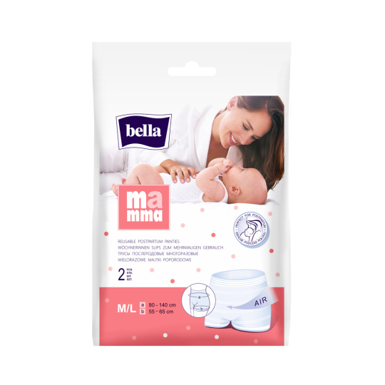 BELLA MAMMA Síťované kalhotky M/L (2 ks)