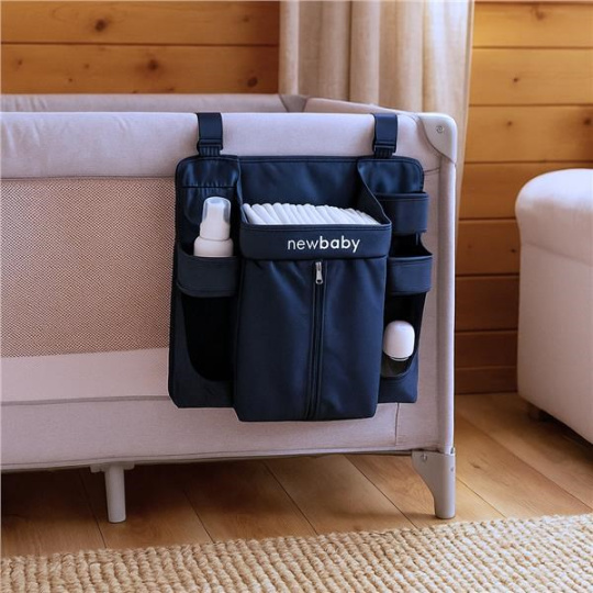 Organizér na postýlku Maxi New Baby modrý
