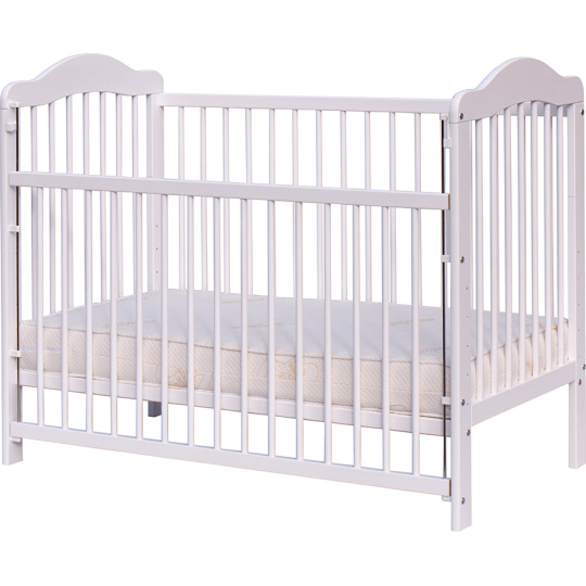 Scarlett Dětská postýlka Scarlett Alek - bílá (borovice) - stahovací bočnice - 120 x 60 cm