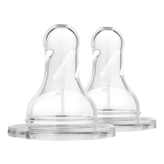 DR.BROWN'S Savičky náhradní silikonové pro kojenecké láhve Options+ NARROW stupeň 1, BPA FREE  2 ks