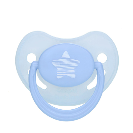 CANPOL BABIES Dudlík silikonový anatomický 6-18m Pastels – hvězda