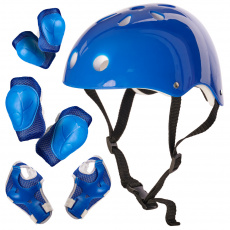 KIK Sada chráničů s helmou od 3 let modrá