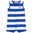 CARTER'S Overal letní Blue Stripe Shark chlapec NB/ vel. 56