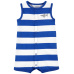 CARTER'S Overal letní Blue Stripe Shark chlapec NB/ vel. 56