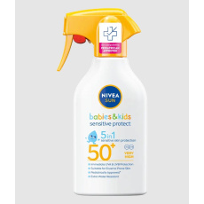 NIVEA Sun Dětský sprej na opalování pump Sensitive OF50+ NIVEA Sun Dětský sprej na opalování pump Sensitive OF50+