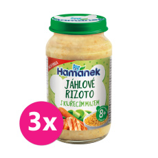 3x HAMÁNEK Jáhlové rizoto s kuřecím masem 230 g 3x HAMÁNEK Jáhlové rizoto s kuřecím masem 230 g