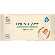 AQUA WIPES BIO Aloe Vera 100% rozložitelné ubrousky, 99% vody, 12ks