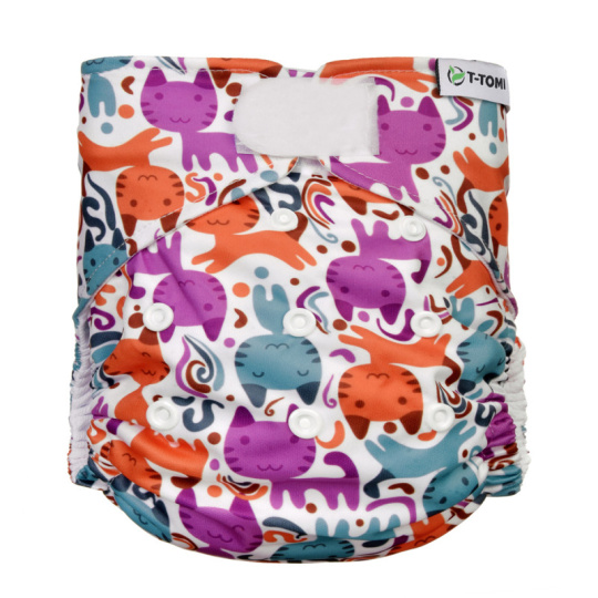 T-TOMI Plena kapsová, typ AIO - suchý zip, 4-15kg, Cats