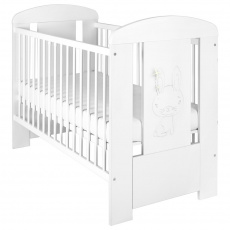 Dětská postýlka New Baby Králíček standard bílá Dětská postýlka New Baby Králíček standard bílá