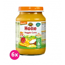 6x HOLLE Bio Organic Vegetariánské kari (6 m+), 190 g 6x HOLLE Bio Organic Vegetariánské kari (6 m+), 190 g