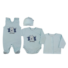 4-dílná kojenecká souprava Koala Rabbit blue 4-dílná kojenecká souprava Koala Rabbit blue