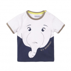 DIRKJE Tričko kr. rukáv 86 White+Navy DIRKJE Tričko kr. rukáv 86 White+Navy