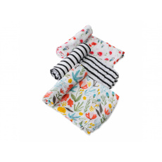 Mušelínová zavinovací plena 120x120cm 3ks Wild Mums Set Mušelínová zavinovací plena 120x120cm 3ks Wild Mums Set
