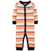 CARTER'S Overal bez nožiček na druky Sleep & Play Orange Stripes chlapec NB/ vel. 56