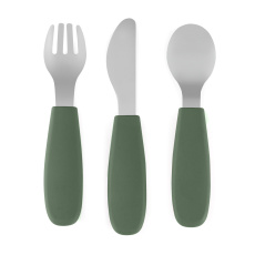 PETITE&MARS Sada příborů s nerezové oceli Take&Match Misty Green 12m+ PETITE&MARS Sada příborů s nerezové oceli Take&Match Misty Green 12m+
