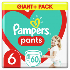 PAMPERS Plenkové kalhotky Pants vel. 6, 60 ks, 15 kg+ PAMPERS Plenkové kalhotky Pants vel. 6, 60 ks, 15 kg+