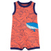 CARTER'S Overal letní Orange Whale kluk 3m