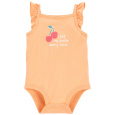 CARTER'S Body na ramínka Orange Cherry holka NB/vel. 56