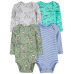 CARTER'S Body dlouhý rukáv Blue/Gray Animal kluk 4ks 24m/vel. 92