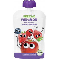 FRECHE FREUNDE BIO Kapsička ovocná Jablko, jahoda, borůvka a malina 100 g, 12m+ FRECHE FREUNDE BIO Kapsička ovocná Jablko, jahoda, borůvka a malina 100 g, 12m+