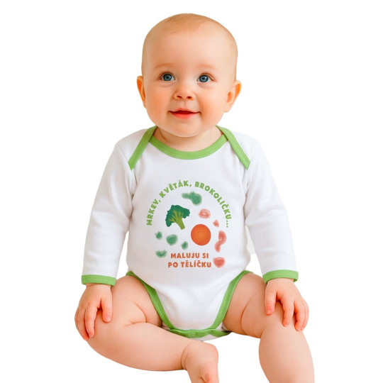 Body s potiskem New Baby ...maluju si po tělíčku