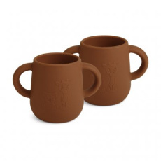 NUUROO Abiola Silikonový hrneček 2 ks Caramel Café NUUROO Abiola Silikonový hrneček 2 ks Caramel Café