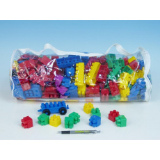 Stavebnice LORI 250 plast 250ks v plastovém pytli 30x45x22cm Stavebnice LORI 250 plast 250ks v plastovém pytli 30x45x22cm