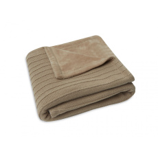 Deka pletená / samet 75x100 cm Pure Knit Biscuit Deka pletená / samet 75x100 cm Pure Knit Biscuit