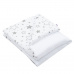 Dětská deka s výplní New Baby Vafle bílá hvězdičky 80x102 cm
