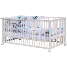 Scarlett Dětská postýlka s kompletní výbavou Scarlett 140 x 70 cm - Tigi - tyrkysová Scarlett Dětská postýlka s kompletní výbavou Scarlett 140 x 70 cm - Tigi - tyrkysová